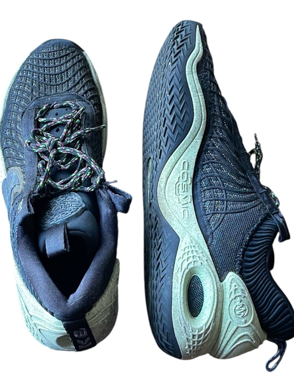 Nike— black & light green “cosmic unity” sneakers